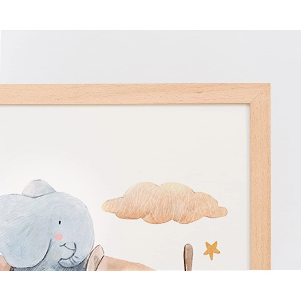 Wandbild " Fliegende Elefant " In Naturell 11 Wandbild " Fliegende Elefant " In Naturell – Bild 9