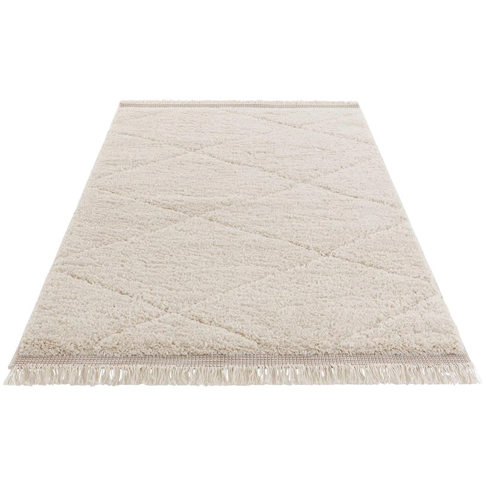 Vintage Handira Teppich Danaki Creme 4 Vintage Handira Teppich Danaki Creme – Bild 2