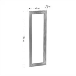 Spiegel Smoot 40x105cm Silber -Allgemeiner Haushaltswarenladen moebel17 spiegel smoot 40x105cm silber 4