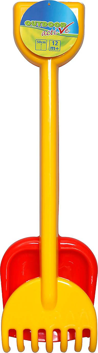 OUTDOOR Active 2er Set Schaufel Und Rechen-Set, Länge 50 Cm, Gelb/rot 3 OUTDOOR Active 2er Set Schaufel Und Rechen-Set, Länge 50 Cm, Gelb/rot