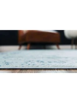 Kurzflor-Teppich "Kutha" In Blau -Allgemeiner Haushaltswarenladen nazar kurzflor teppich kutha in blau 3