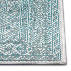 In- & Outdoor Teppich Cuadrado Türkis Creme 20 In- & Outdoor Teppich Cuadrado Türkis Creme -Allgemeiner Haushaltswarenladen northrugs in and outdoor teppich cuadrado turkis creme 8