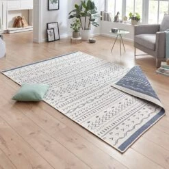 In- & Outdoor Wendeteppich Kuba Blau Creme 15 In- & Outdoor Wendeteppich Kuba Blau Creme -Allgemeiner Haushaltswarenladen northrugs in and outdoor wendeteppich kuba blau creme 4