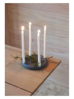 Adventskranz "Savi" In Dunkelblau - Ø 24,5 Cm