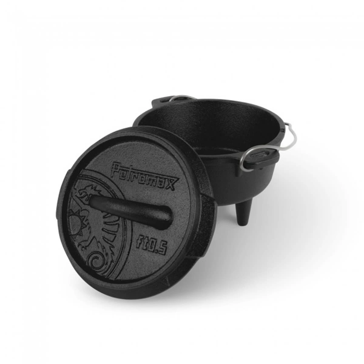 Petromax Feuertopf Gusseisen Ft0.5 In Schwarz - 0,5 Liter 4 Petromax Feuertopf Gusseisen Ft0.5 In Schwarz - 0,5 Liter – Bild 2