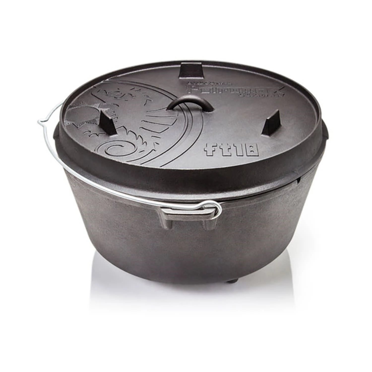 Petromax Feuertopf Gusseisen Ft18 In Schwarz - 16,1 Liter 3 Petromax Feuertopf Gusseisen Ft18 In Schwarz - 16,1 Liter