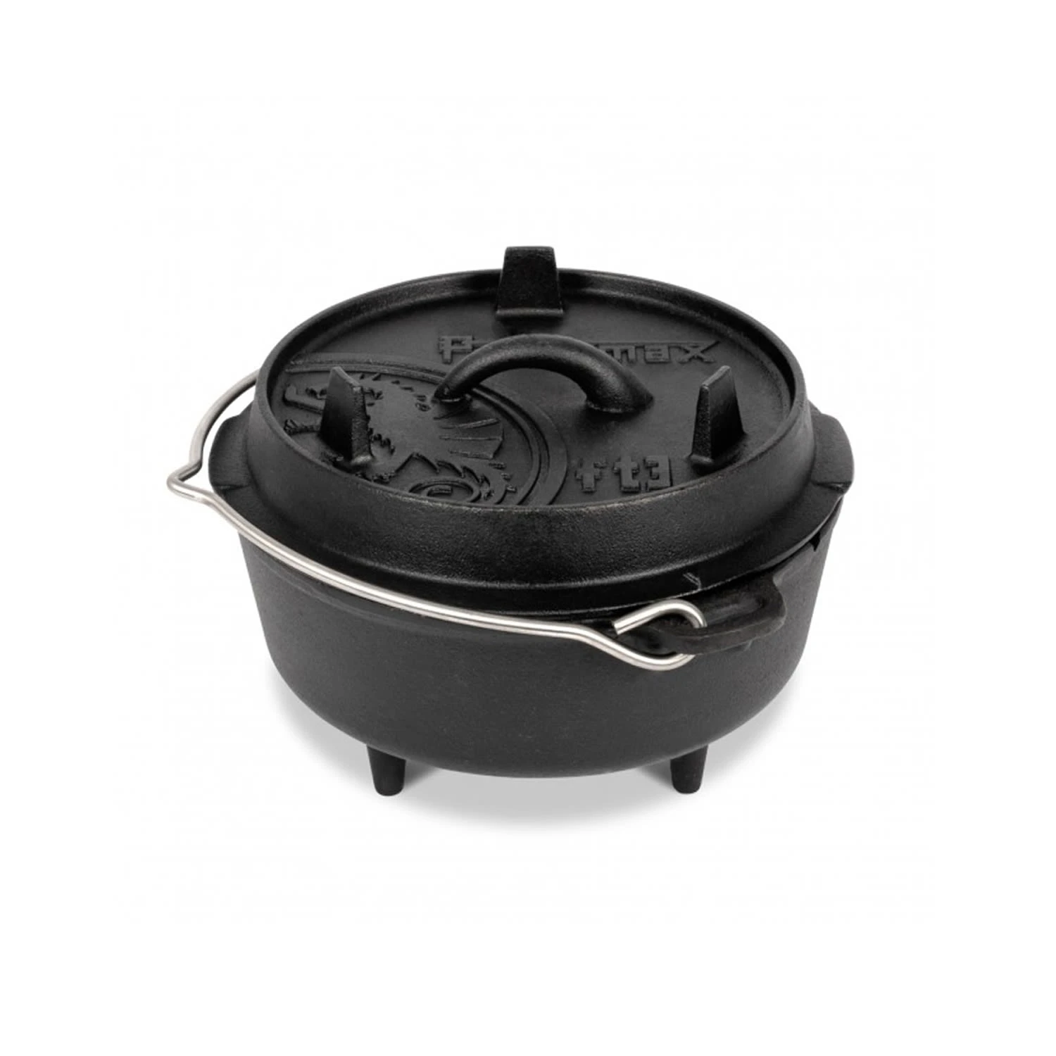 Petromax Feuertopf Gusseisen Ft3 In Schwarz - 1,6 Liter 4 Petromax Feuertopf Gusseisen Ft3 In Schwarz - 1,6 Liter – Bild 2