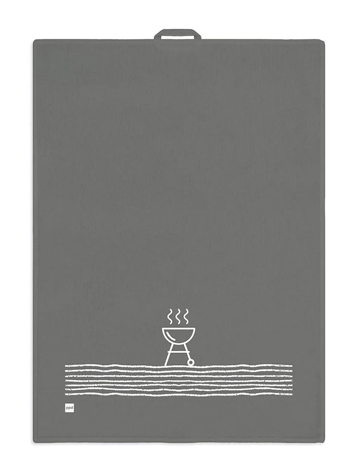 Geschirrtuch "Pure BBQ" In Anthrazit - (L)50 X (B)70 Cm 3 Geschirrtuch "Pure BBQ" In Anthrazit - (L)50 X (B)70 Cm