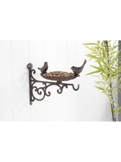 Wand-Vogelfutterstation In Antikbraun - (B)14,5 X (H)23 X (T)28 Cm