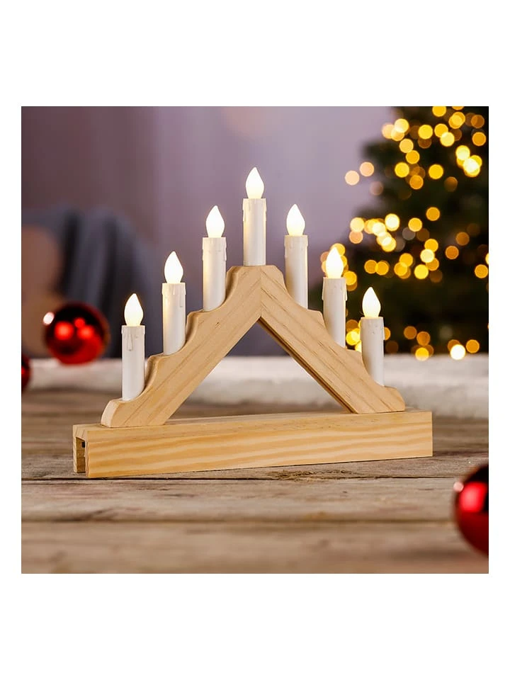 LED-Lichterbogen In Natur - (B)21 X (H)18 X (T)3,5 Cm 4 LED-Lichterbogen In Natur - (B)21 X (H)18 X (T)3,5 Cm – Bild 2