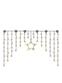 LED-Lichtervorhang "Star" In Warmweiß - (L)135 X (B)95 Cm