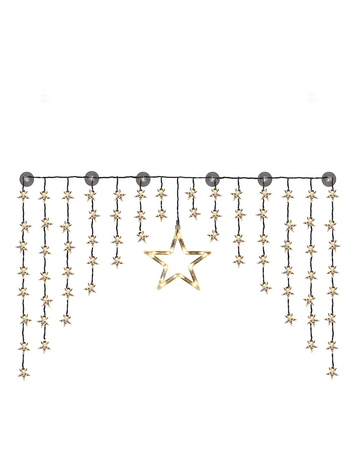 LED-Lichtervorhang "Star" In Warmweiß - (L)135 X (B)95 Cm 3 LED-Lichtervorhang "Star" In Warmweiß - (L)135 X (B)95 Cm