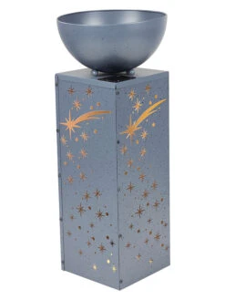 LED-Pflanzgefäß In Silber - (B)25 X (H)59 X (T)25 Cm