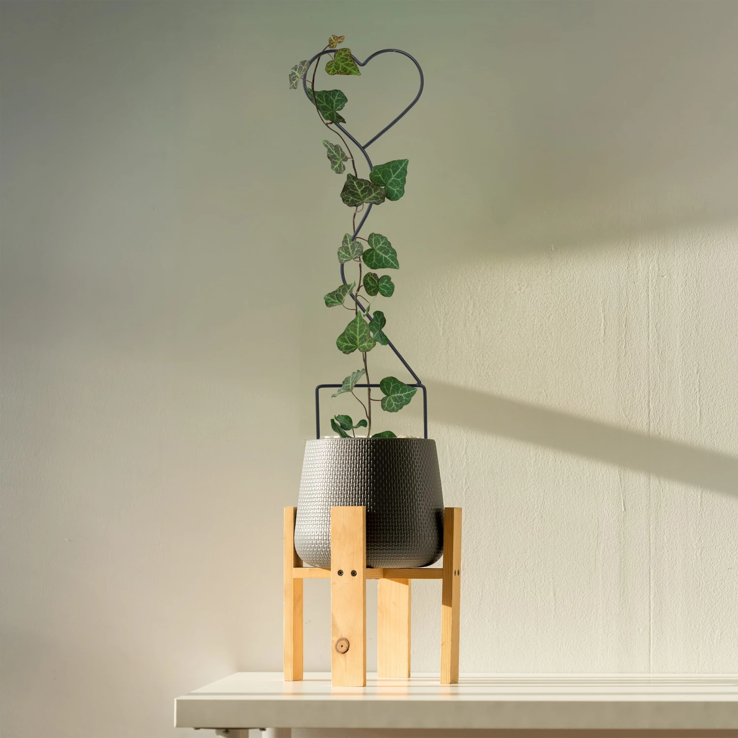 4 X Rankhilfe "Herz" In Schwarz 4 4 X Rankhilfe "Herz" In Schwarz – Bild 2