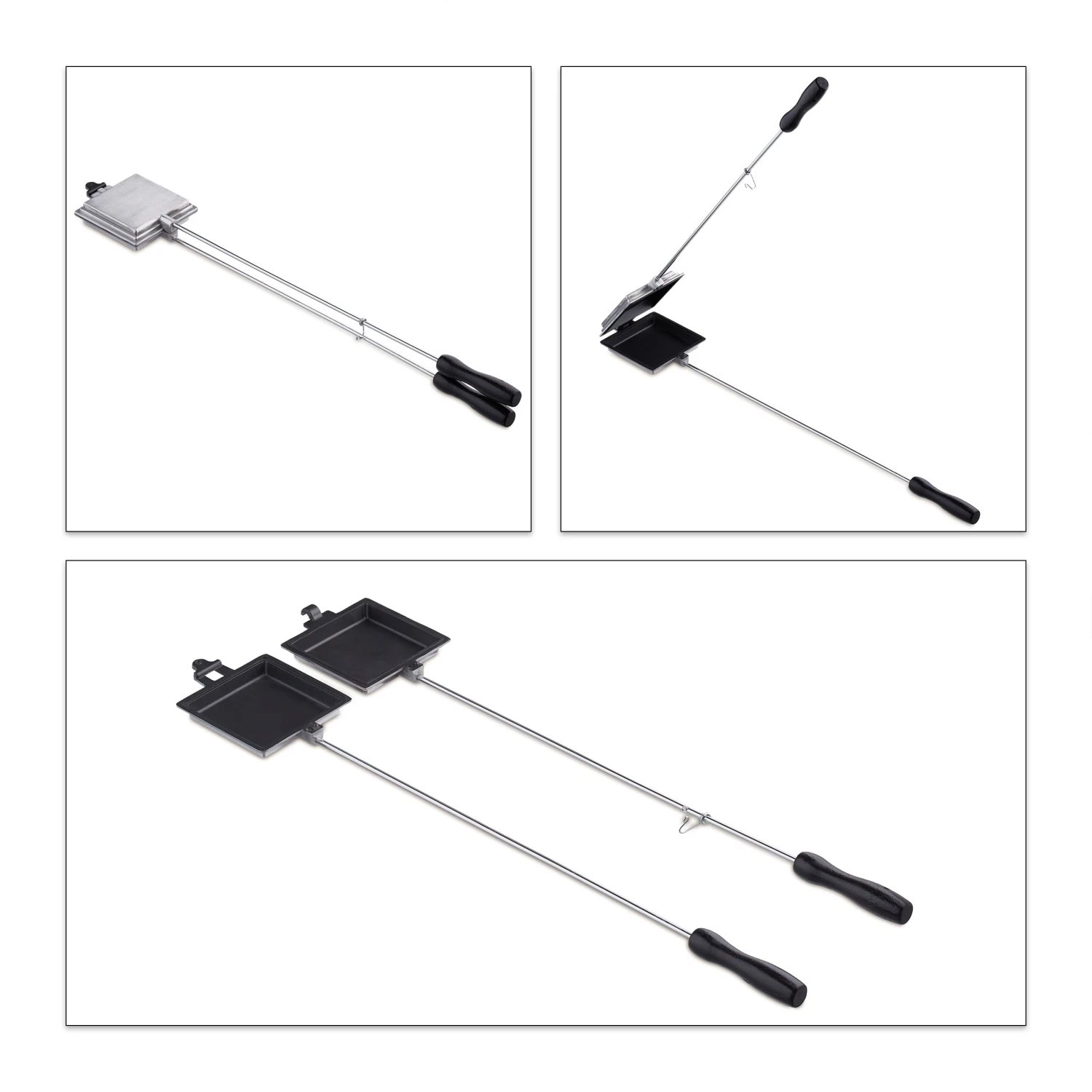 4 X Sandwicheisen In Silber 8 4 X Sandwicheisen In Silber – Bild 6