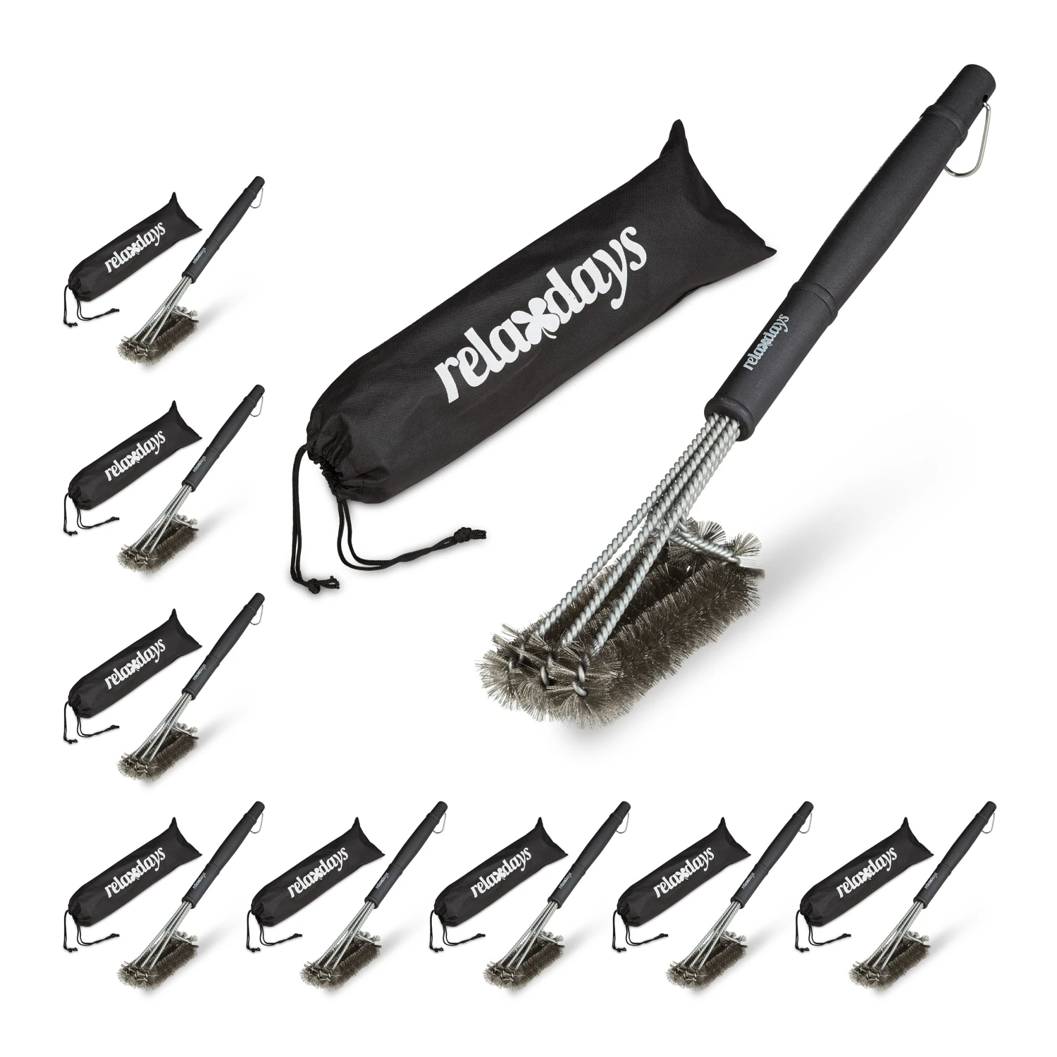 9x Grillbürste In Schwarz 10 9x Grillbürste In Schwarz – Bild 8