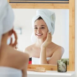 Badspiegel In Natur/Weiß - (B)53 X (H)61 X (T)15 Cm 11 Badspiegel In Natur/Weiß - (B)53 X (H)61 X (T)15 Cm -Allgemeiner Haushaltswarenladen relaxdays badspiegel in natur weiss b 53 x h 61 x t 15 cm 2