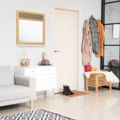 Badspiegel In Natur/Weiß - (B)53 X (H)61 X (T)15 Cm 13 Badspiegel In Natur/Weiß - (B)53 X (H)61 X (T)15 Cm -Allgemeiner Haushaltswarenladen relaxdays badspiegel in natur weiss b 53 x h 61 x t 15 cm 4