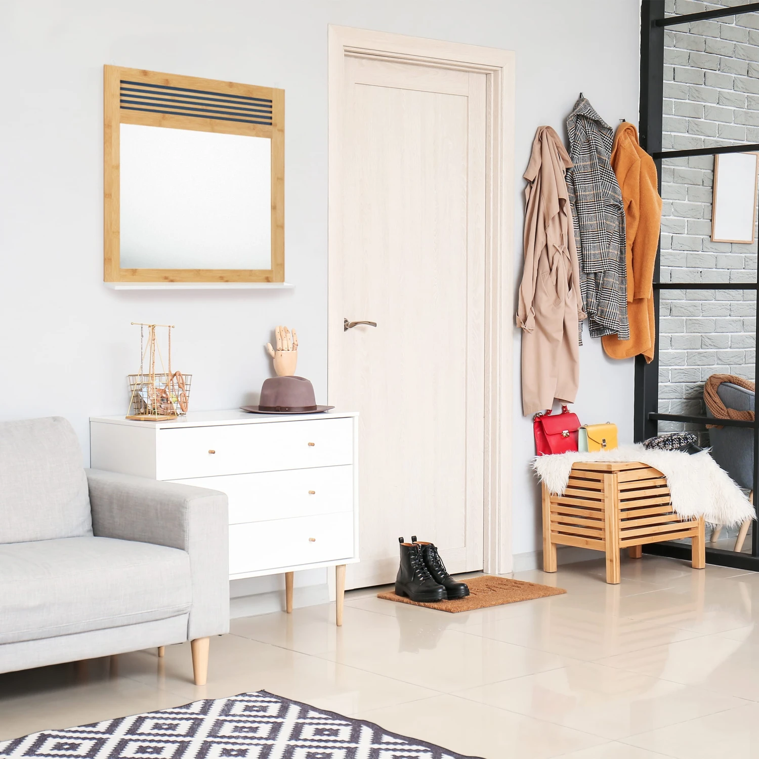 Badspiegel In Natur/Weiß - (B)53 X (H)61 X (T)15 Cm 7 Badspiegel In Natur/Weiß - (B)53 X (H)61 X (T)15 Cm – Bild 5