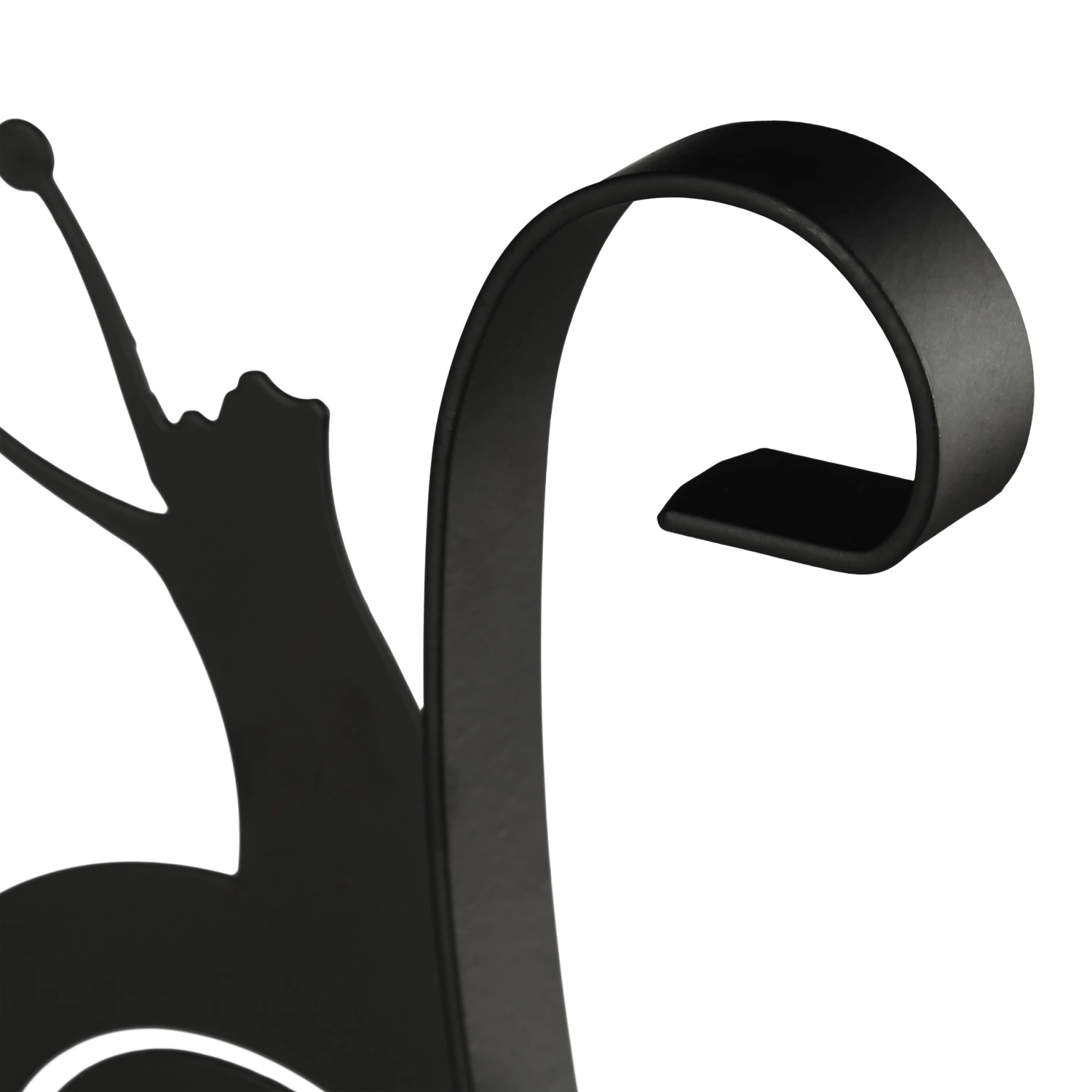 Blumenhaken "Schnecke" In Schwarz 8 Blumenhaken "Schnecke" In Schwarz – Bild 6