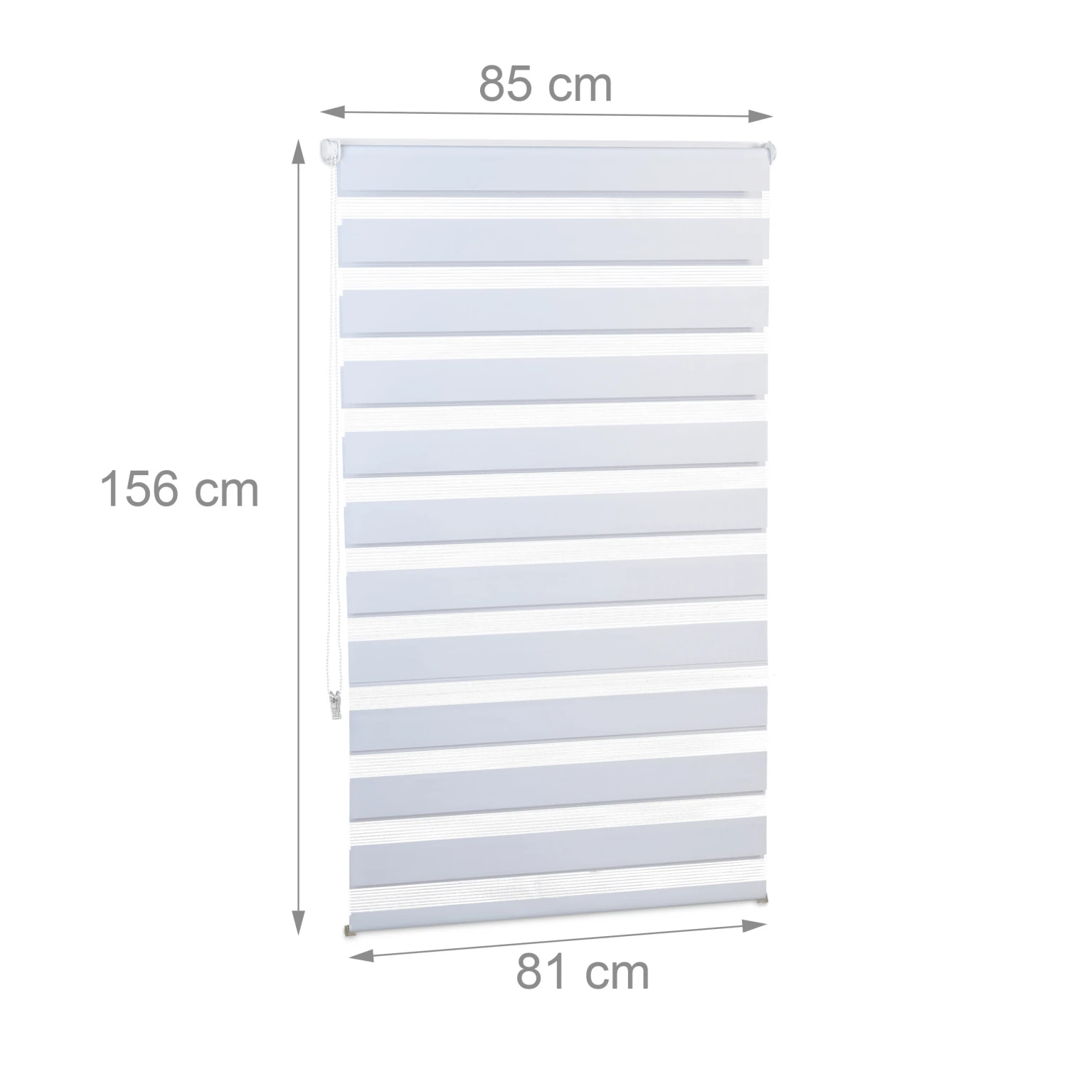 Doppelrollo In Weiß - (B)85 X (H)160 Cm 6 Doppelrollo In Weiß - (B)85 X (H)160 Cm – Bild 4