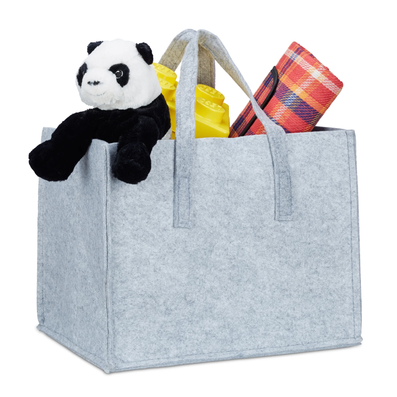 Kaminholzkorb In Grau - (B)43 X (H)34,5 X (T)36,5 Cm 5 Kaminholzkorb In Grau - (B)43 X (H)34,5 X (T)36,5 Cm – Bild 3