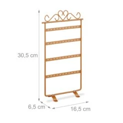 Ohrringhalter In Bronze - (B)16,5 X (H)30,5 X (T)6,5 Cm 13 Ohrringhalter In Bronze - (B)16,5 X (H)30,5 X (T)6,5 Cm -Allgemeiner Haushaltswarenladen relaxdays ohrringhalter in bronze b 16 5 x h 30 5 x t 6 5 cm 3
