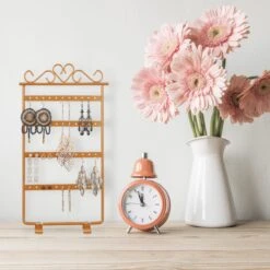 Ohrringhalter In Bronze - (B)16,5 X (H)30,5 X (T)6,5 Cm 14 Ohrringhalter In Bronze - (B)16,5 X (H)30,5 X (T)6,5 Cm -Allgemeiner Haushaltswarenladen relaxdays ohrringhalter in bronze b 16 5 x h 30 5 x t 6 5 cm 4