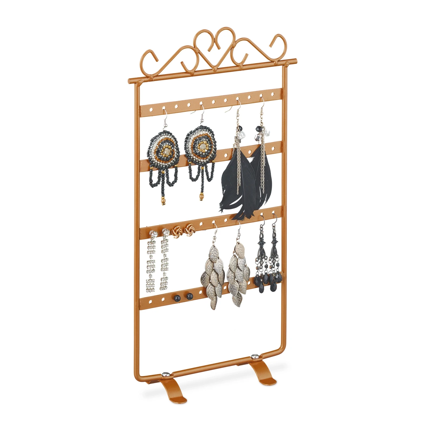 Ohrringhalter In Bronze - (B)16,5 X (H)30,5 X (T)6,5 Cm 10 Ohrringhalter In Bronze - (B)16,5 X (H)30,5 X (T)6,5 Cm – Bild 8