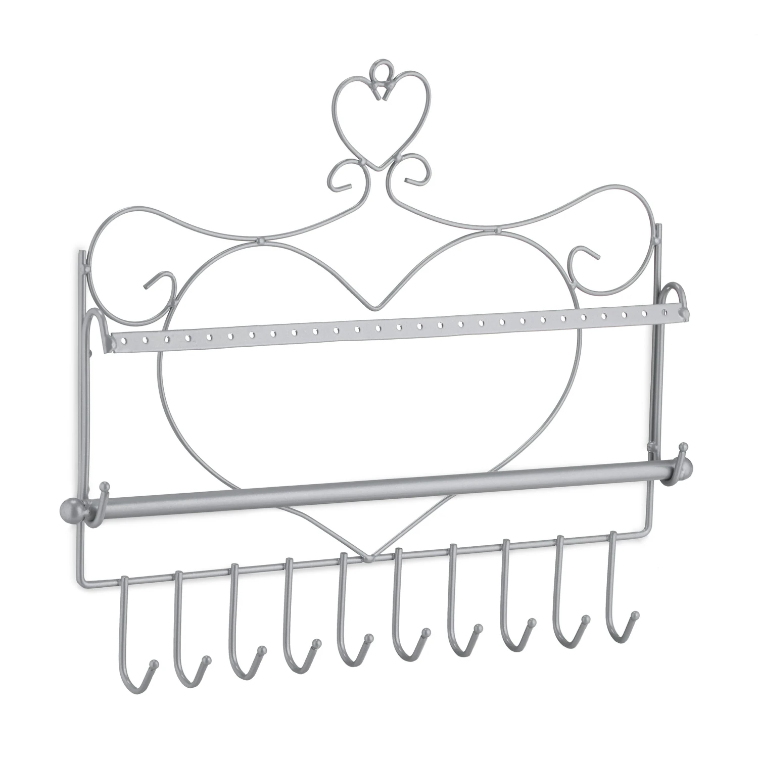 Wand Schmuckhalter In Silber - (B)36,5x (H)30 X (T)3,5 Cm 3 Wand Schmuckhalter In Silber - (B)36,5x (H)30 X (T)3,5 Cm