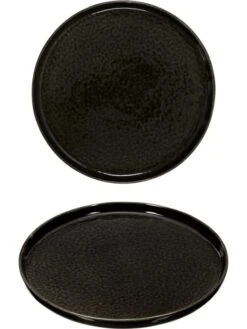 12er-Set: Dessertteller In Schwarz - Ø 20,5 Cm -Allgemeiner Haushaltswarenladen retro chic 12er set dessertteller in schwarz o 20 5 cm 6