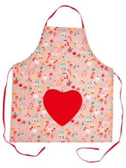 Rice Küchenschürze In Rosa/ Bunt - (L)83 X (B)70 Cm