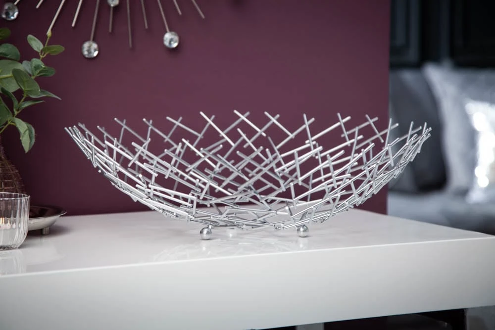 Dekoschale STRUCTURE In Silber - 45 X 15 X 45cm 7 Dekoschale STRUCTURE In Silber - 45 X 15 X 45cm – Bild 5