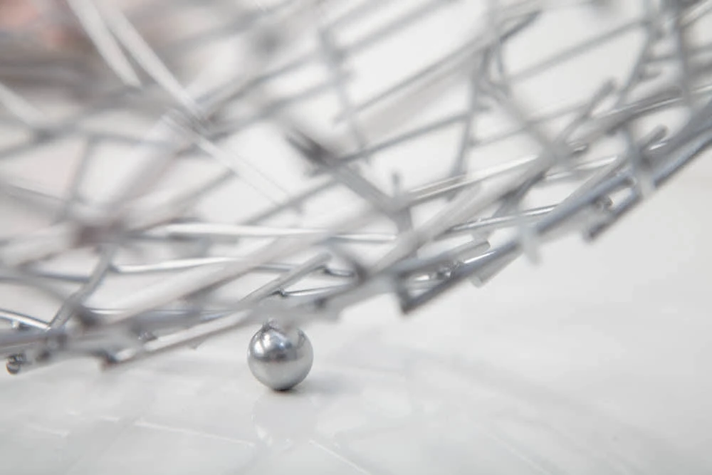 Dekoschale STRUCTURE In Silber - 45 X 15 X 45cm 8 Dekoschale STRUCTURE In Silber - 45 X 15 X 45cm – Bild 6