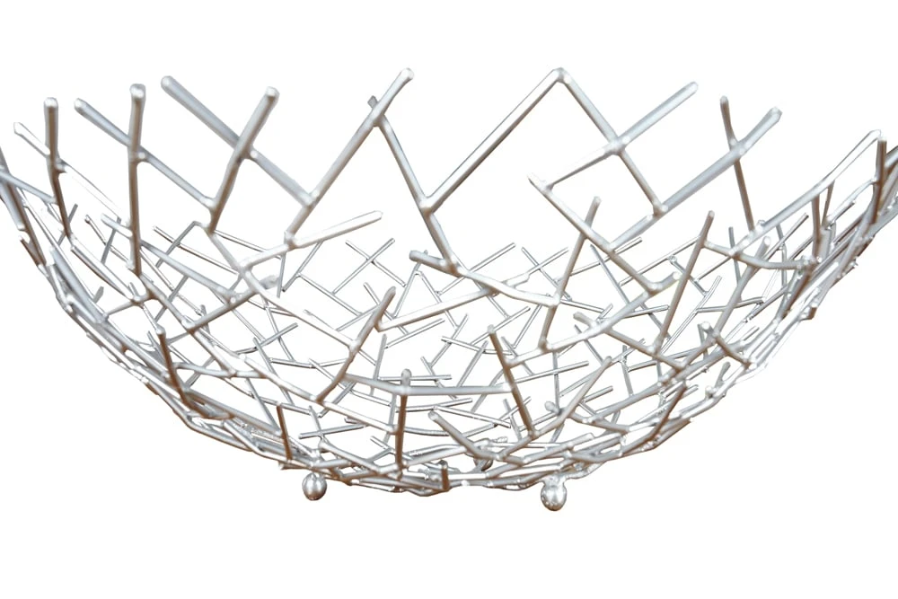 Dekoschale STRUCTURE In Silber - 45 X 15 X 45cm 11 Dekoschale STRUCTURE In Silber - 45 X 15 X 45cm – Bild 9