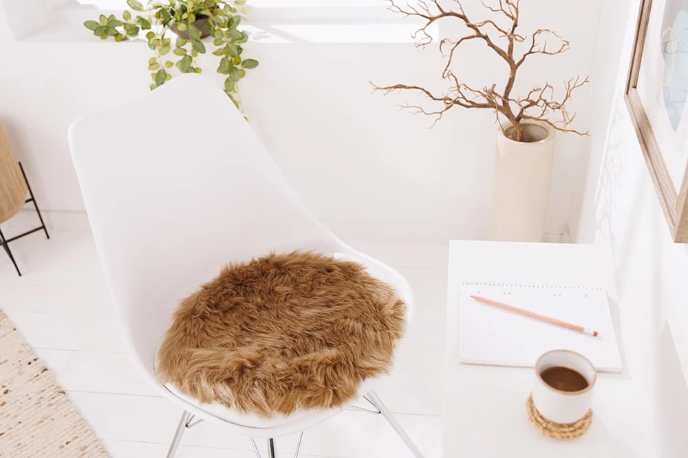 Kunstfell DOLLY In Hellbraun - 34 X 34cm 5 Kunstfell DOLLY In Hellbraun - 34 X 34cm – Bild 3