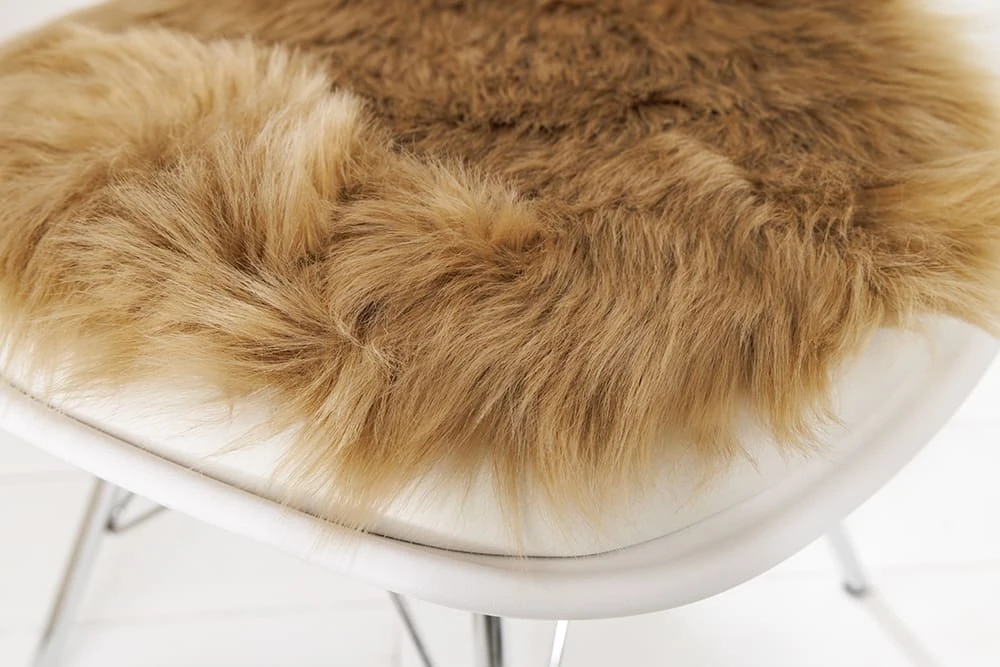 Kunstfell DOLLY In Hellbraun - 34 X 34cm 6 Kunstfell DOLLY In Hellbraun - 34 X 34cm – Bild 4