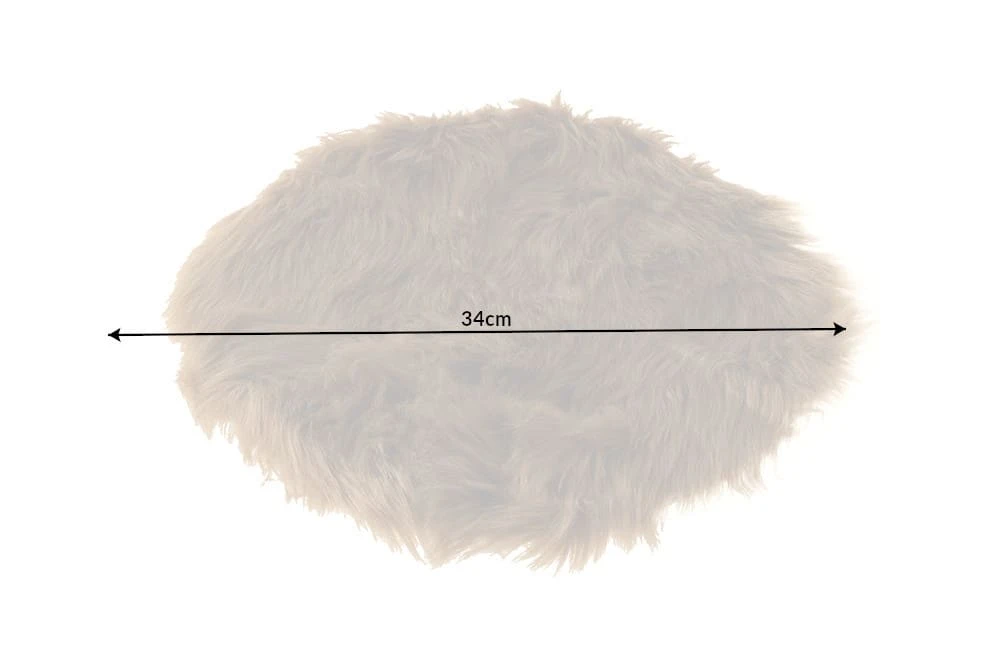 Kunstfell DOLLY In Hellbraun - 34 X 34cm 8 Kunstfell DOLLY In Hellbraun - 34 X 34cm – Bild 6