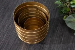 Übertopf ORIENT In Gold - 24 X 27 X 24cm -Allgemeiner Haushaltswarenladen riess ambiente de ubertopf orient in gold 24 x 27 x 24cm 6