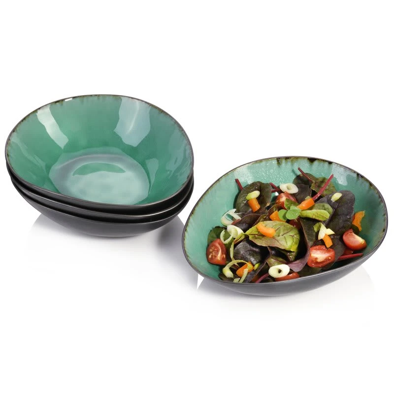 4-tlg. Salatschalen Set Palm Beach In Türkis 3 4-tlg. Salatschalen Set Palm Beach In Türkis