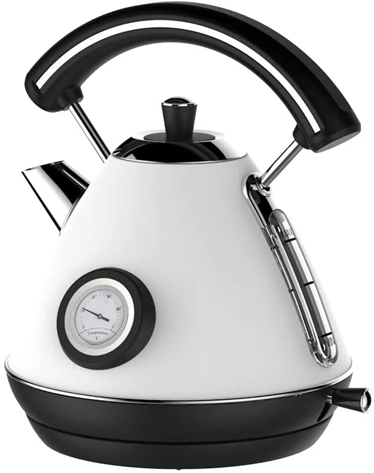 Wasserkocher Edelstahl Retro 1,7L Weiß In Weiß 3 Wasserkocher Edelstahl Retro 1,7L Weiß In Weiß