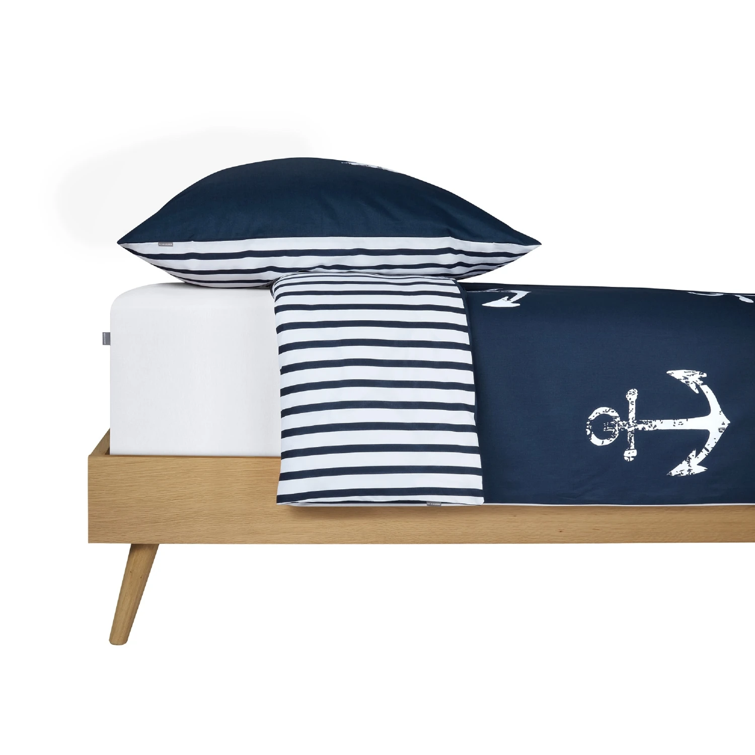 Schiesser Bettwäscheset Marina In Dunkelblau 5 Schiesser Bettwäscheset Marina In Dunkelblau – Bild 3