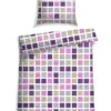 Schiesser Renforcé-Bettwäsche-Set "Peto" In Pink/ Lila/ Grau 1 Schiesser Renforcé-Bettwäsche-Set "Peto" In Pink/ Lila/ Grau -Allgemeiner Haushaltswarenladen schiesser renforce bettwasche set peto in pink lila grau
