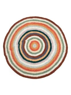 Sebra Häkelteppich In Bunt - Ø 100 Cm