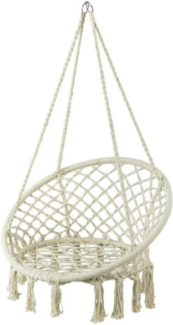 Hängesessel In Beige - (B)81 X (H)117 X (T)70cm