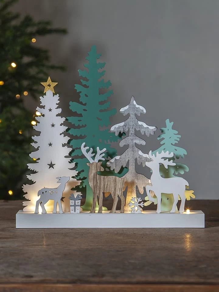 Star Trading LED-Fensterleuchte "Reinbek" In Weiß/ Grün - (B)30 X (H)30 X (T)6 Cm 5 Star Trading LED-Fensterleuchte "Reinbek" In Weiß/ Grün - (B)30 X (H)30 X (T)6 Cm – Bild 3