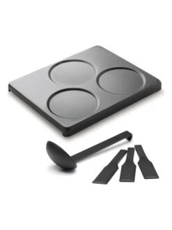 Crêpesplatte "For 6" In Schwarz - (L)20 X (B)20 Cm