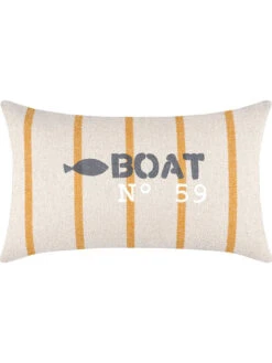 Kissen "Pampelonne" In Beige/ Gelb - (L)50 X (B)30 Cm