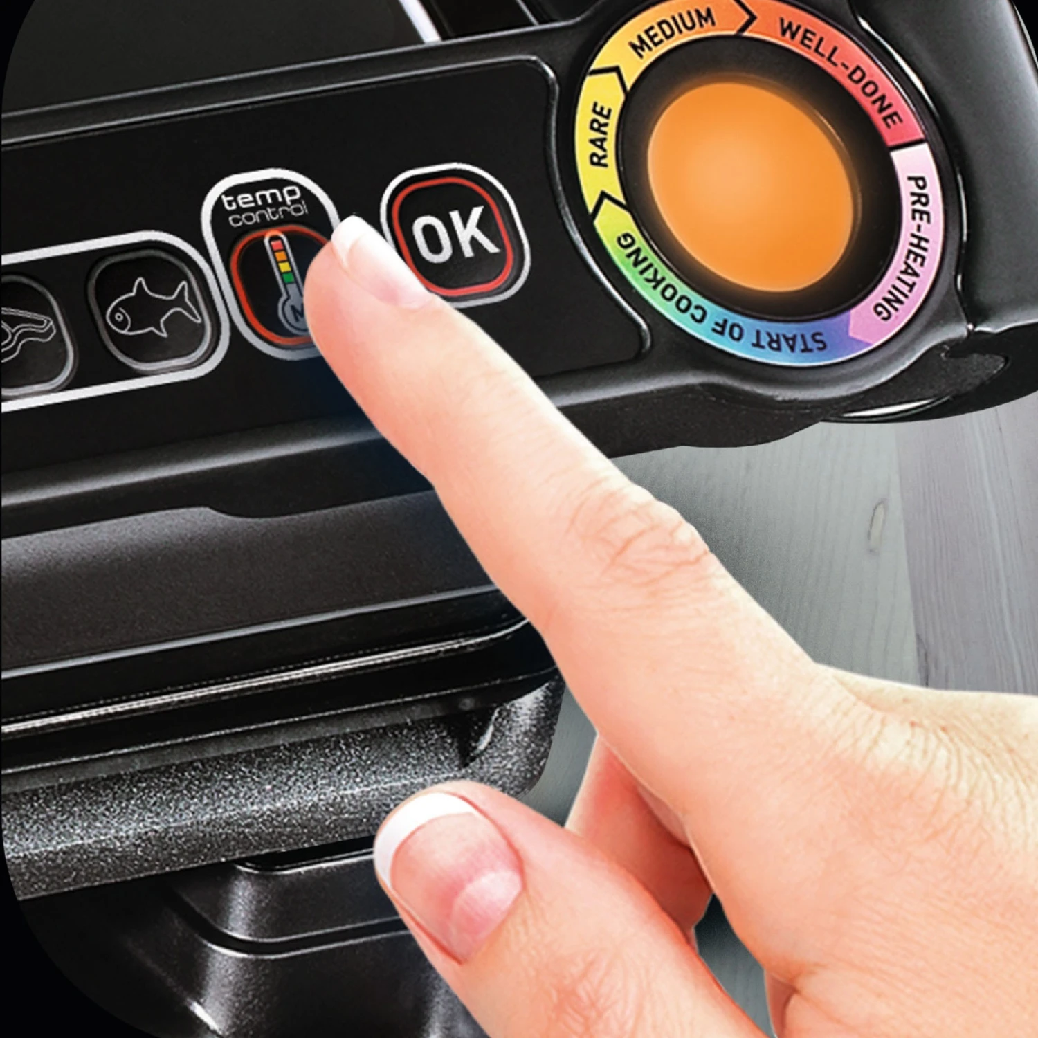 Tefal GC 7128 Optigrill+ Kontaktgrill In Schwarz 5 Tefal GC 7128 Optigrill+ Kontaktgrill In Schwarz – Bild 3