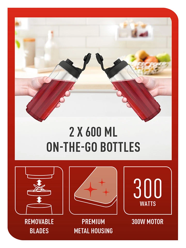 Tefal Mini-Standmixer "Mix & Move" In Silber 7 Tefal Mini-Standmixer "Mix & Move" In Silber – Bild 5